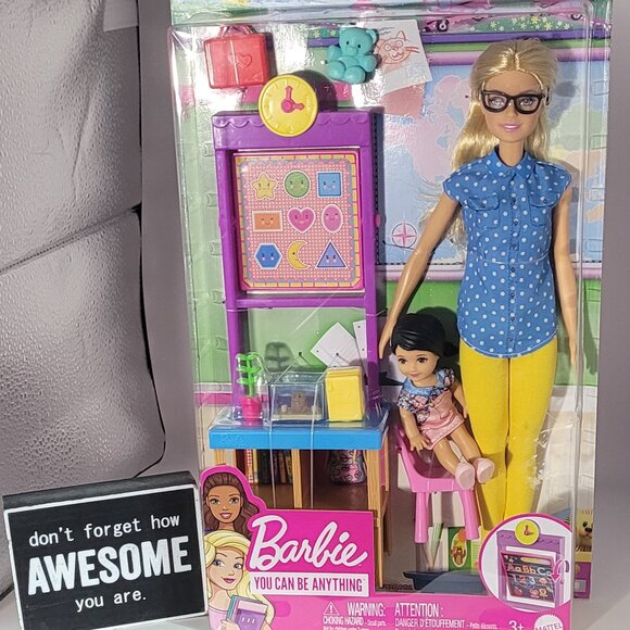 Barbie "You Can Be Anything" Teacher Playset - Doll with Classroom Accessories, - Picture 1 of 10